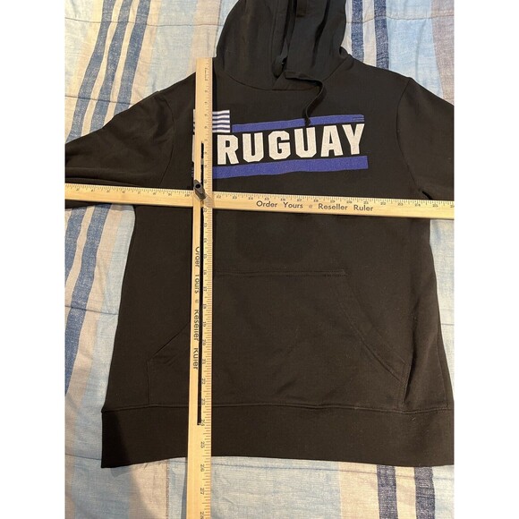 Fanatics men's S Uruguay national team #3 Rodrigo black Pullover Hoodie NWT - Picture 3 of 9
